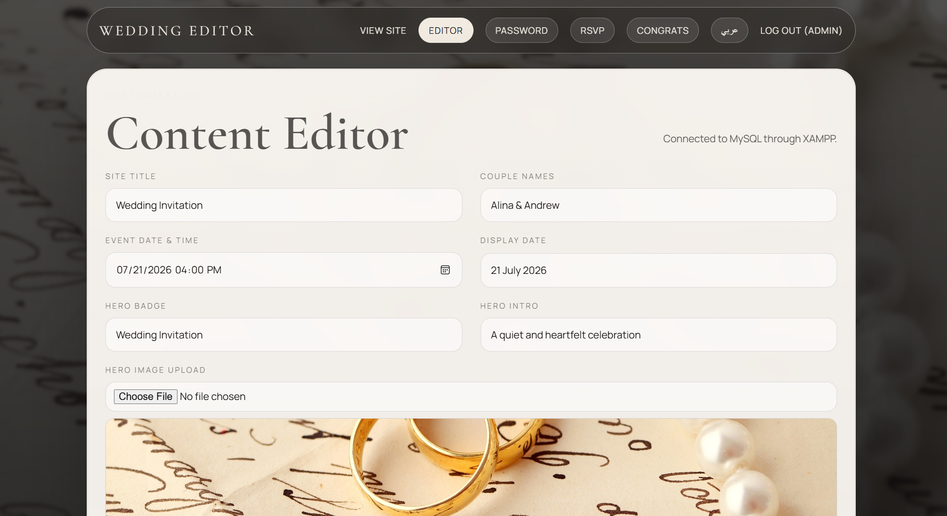 Wedding invitation preview 10