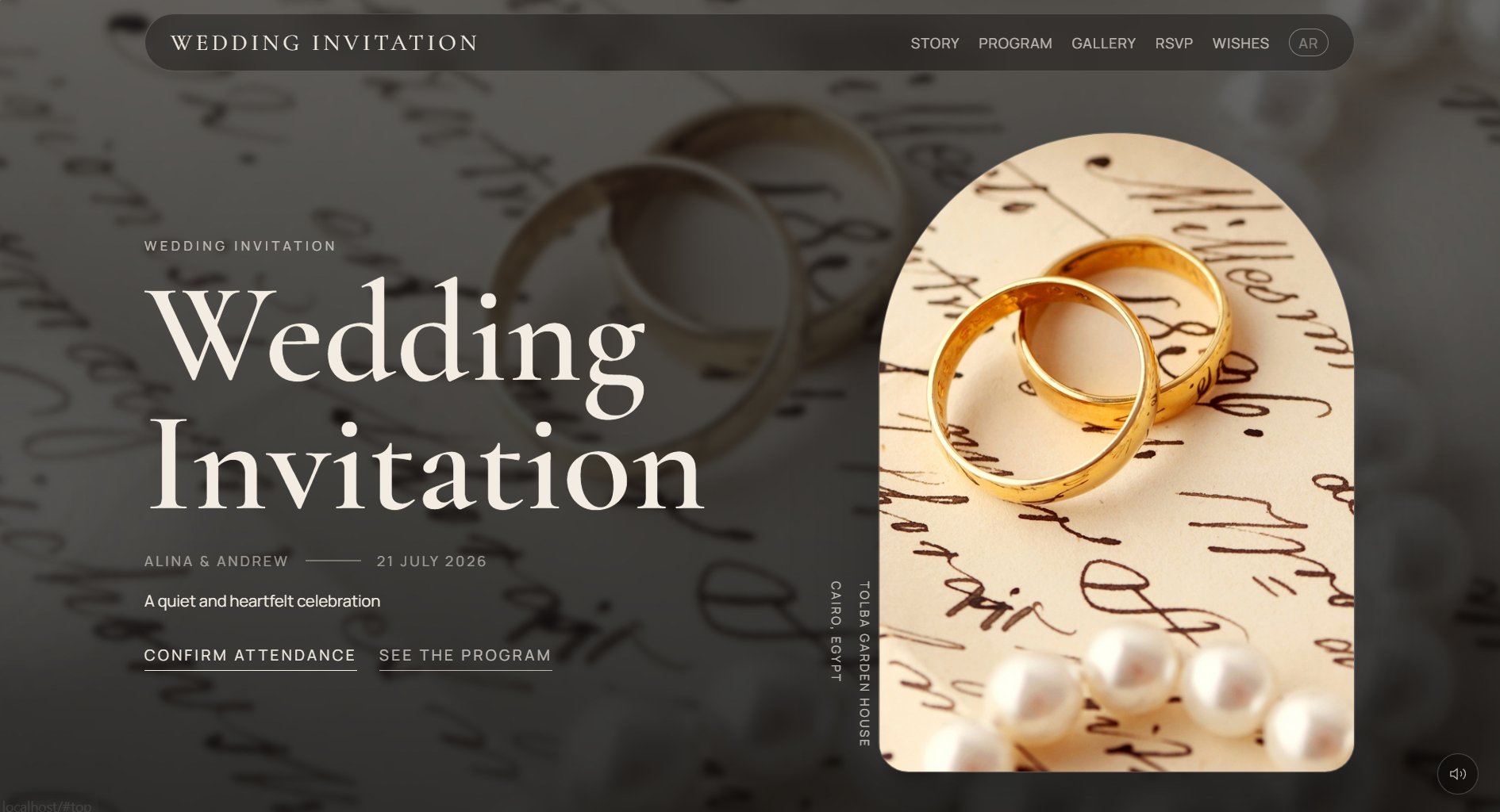 Wedding invitation preview 2